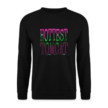 persan chat persan heureux dictons drôles - Sweat-shirt Unisexe - noir - Devant - Alina (178cm) & Michal (187cm)