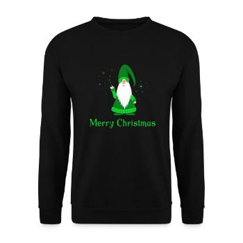 Merry Christmas - Unisex Sweatshirt - black - Front - Alina (178cm) & Michal (187cm)