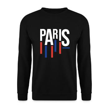 Classic Paris Souvenir - Unisex Sweatshirt - black - Front - Alina (178cm) & Michal (187cm)