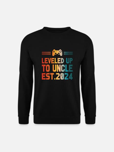 Level Unlocked First Time Uncle steg i niveau 2024 - Unisex sweater - sort