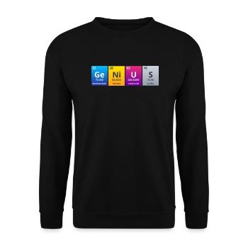 Génie - Sweat-shirt Unisexe - noir - Devant - Alina (178cm) & Michal (187cm)