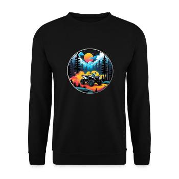 Quad & Off-Road - Unisex Sweatshirt - black - Front - Alina (178cm) & Michal (187cm)