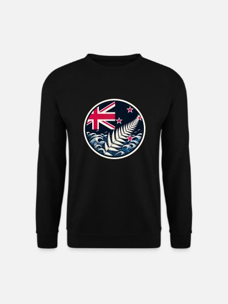 Nowa Zelandia Aotearoa Kiwi 20 - Bluza unisex - czarny