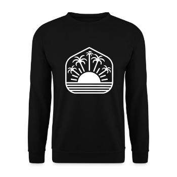 Plage - Sweat-shirt Unisexe - noir - Devant - Alina (178cm) & Michal (187cm)