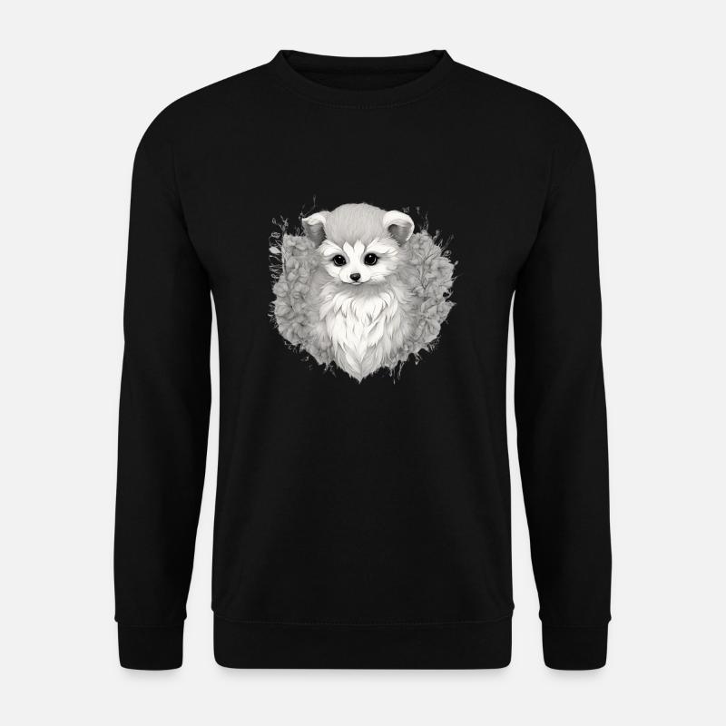 White Fox - Unisex Sweatshirt - black