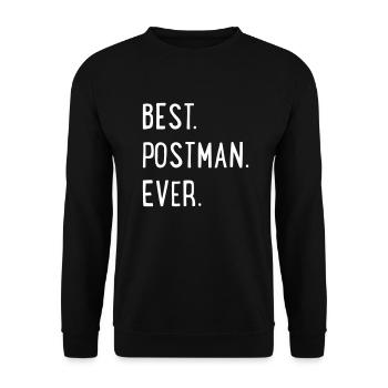 Postman - Unisex Sweatshirt - black - Front - Alina (178cm) & Michal (187cm)