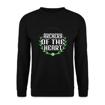 Romanticism Archery Archery Enthusiasts - Unisex Sweatshirt - black - Front - Alina (178cm) & Michal (187cm)