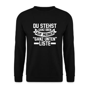 Work Colleague Office Humor Work Funny Sayings - Unisex Sweatshirt - black - Front - Alina (178cm) & Michal (187cm)