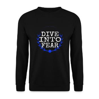 resilient courage cool bungee jumping safety bday - Unisex Pullover - Schwarz - Vorne - Alina (178cm) & Michal (187cm)