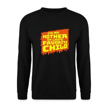 Je suis la blague préférée de ma belle-mère en disant - Sweat-shirt Unisexe - noir - Devant - Alina (178cm) & Michal (187cm)