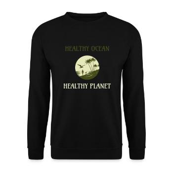 Marine Conservation - Unisex Sweatshirt - black - Front - Alina (178cm) & Michal (187cm)
