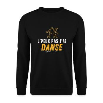J'peux pas j'ai danse - Sweat-shirt Unisexe - noir - Devant - Alina (178cm) & Michal (187cm)