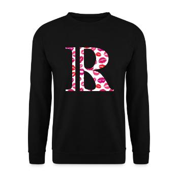 Brief an die Küsse - Unisex Pullover - Schwarz - Vorne - Alina (178cm) & Michal (187cm)