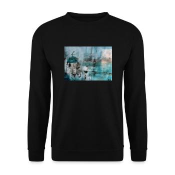 The Blue One - Sweat-shirt Unisexe - noir - Devant - Alina (178cm) & Michal (187cm)