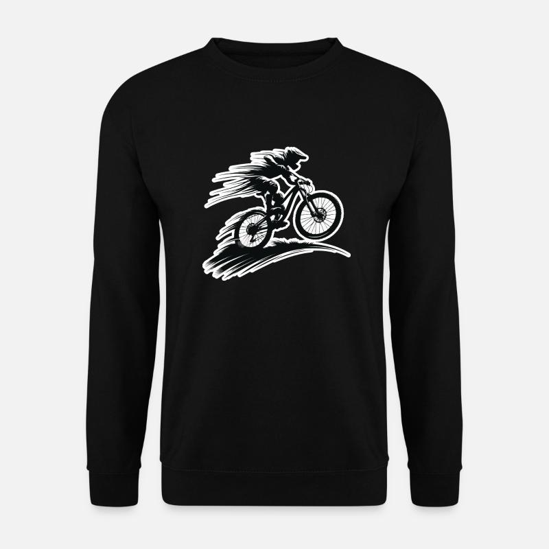 Mountainbike Design - Unisex Pullover - Schwarz