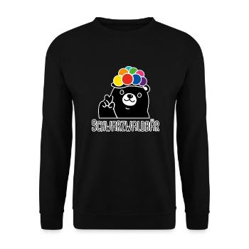 Schwarzwaldbär - Unisex Pullover - Schwarz - Vorne - Alina (178cm) & Michal (187cm)