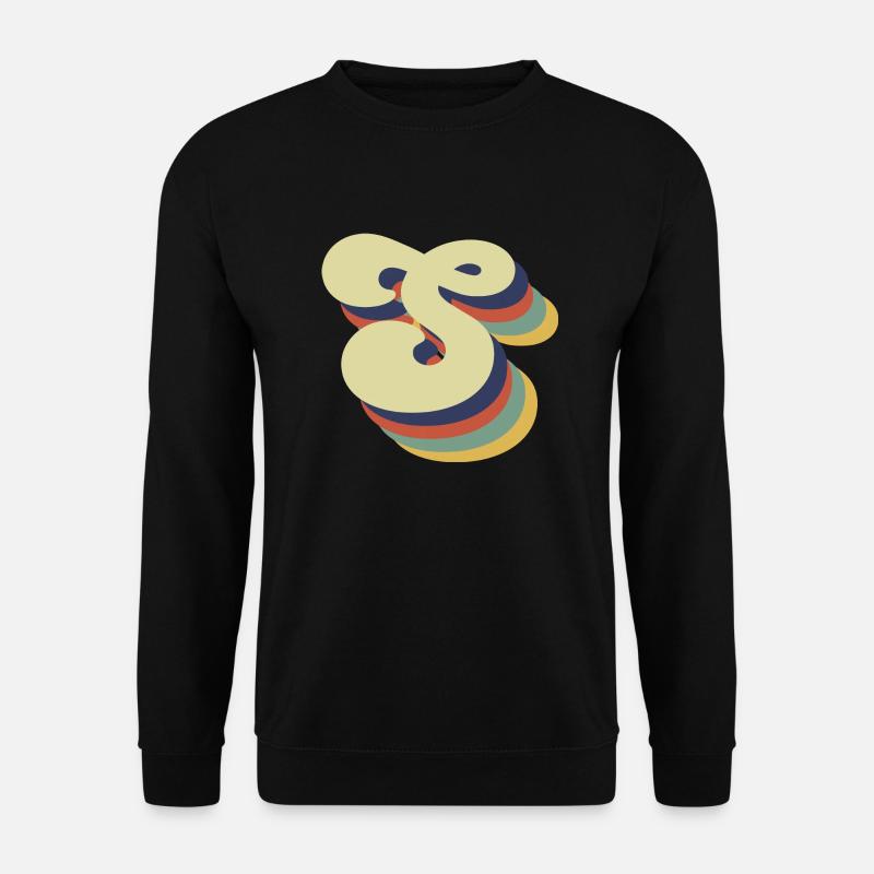 Retro S Letters - Unisex Sweatshirt - black