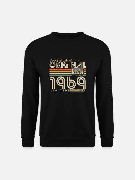 Original 1969 Vintage Vintage anniversaire rétro - Sweat-shirt Unisexe - noir