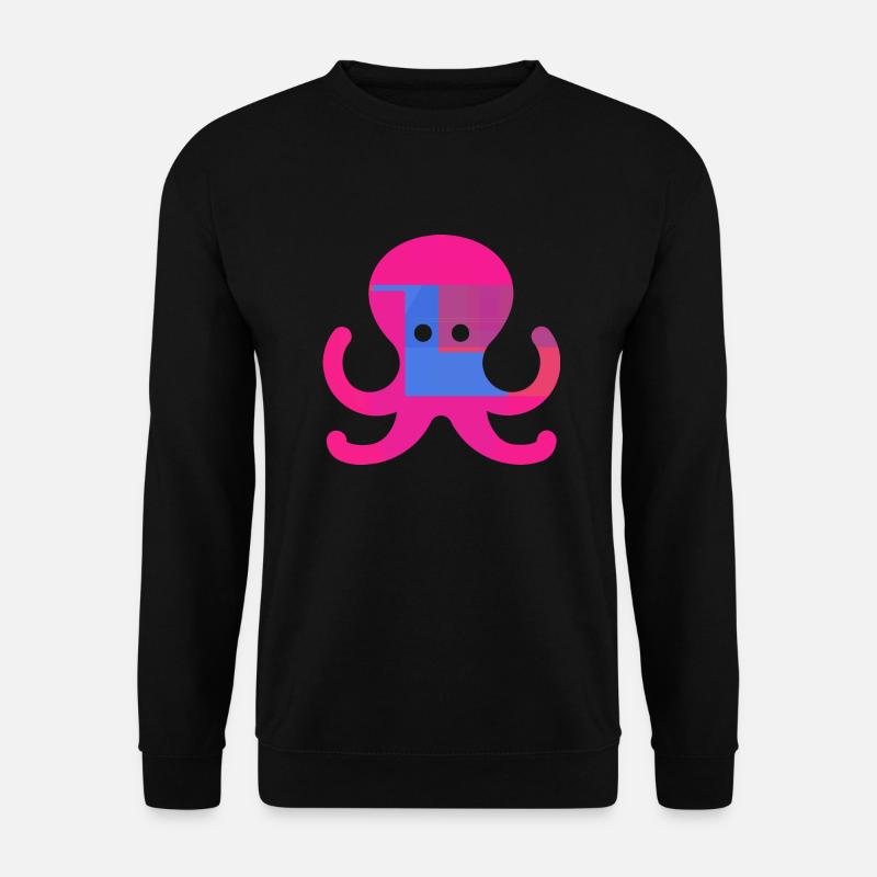 Oktopus - Unisex Pullover - Schwarz