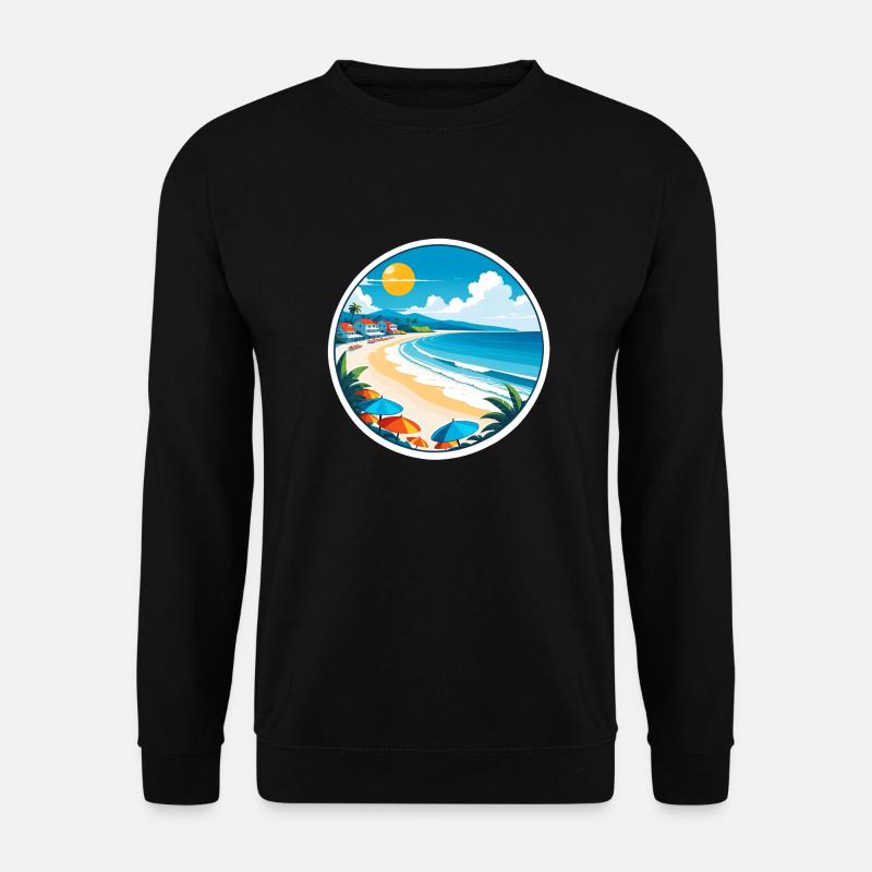Beach Holidays Sun Sea - Unisex Sweatshirt - black