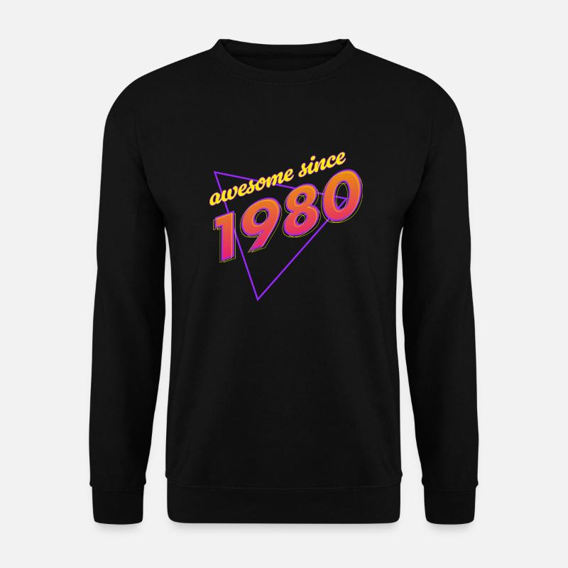 Retro - Genial seit 1980 - Unisex Pullover - Schwarz