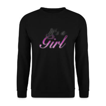 C’est une fille - Sweat-shirt Unisexe - noir - Devant - Alina (178cm) & Michal (187cm)