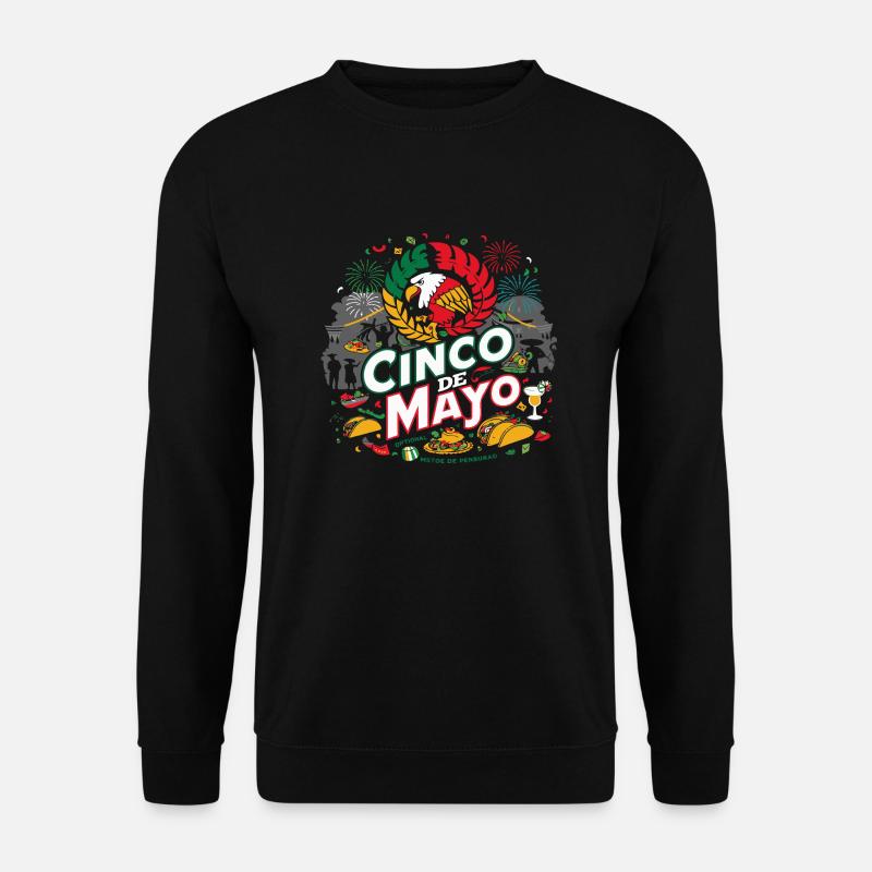lustiger Cinco de Mayo - Unisex Pullover - Schwarz