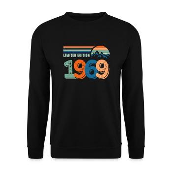 Limitierte Auflage 1969 - Unisex Pullover - Schwarz - Vorne - Alina (178cm) & Michal (187cm)