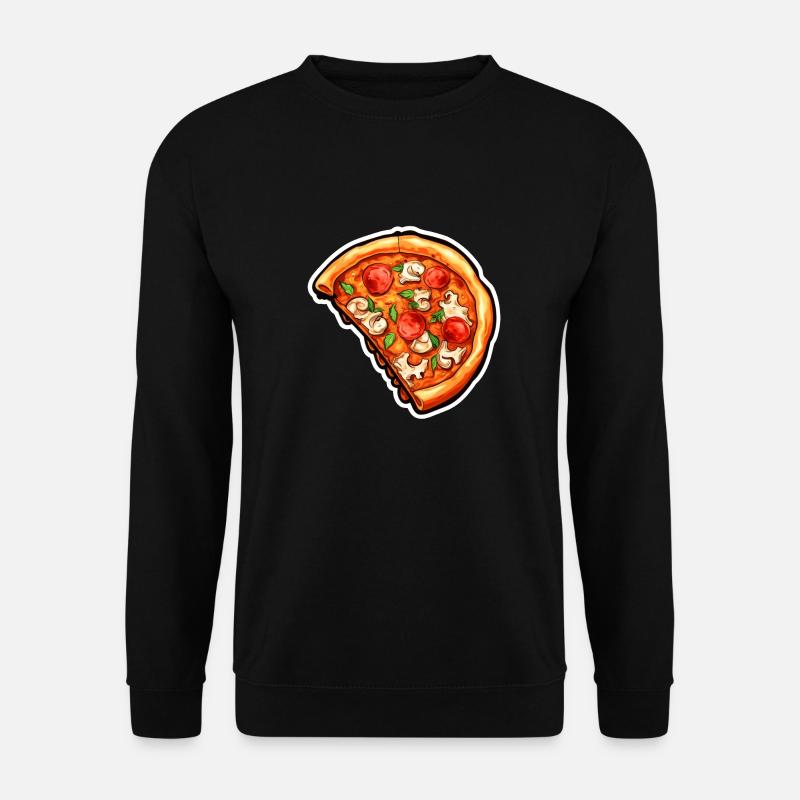 Pizza Half - Unisex Sweatshirt - black