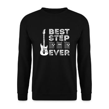 Meilleur beau-père de guitare de tous les temps - Skull Rock Music Player - Sweat-shirt Unisexe - noir - Devant - Alina (178cm) & Michal (187cm)