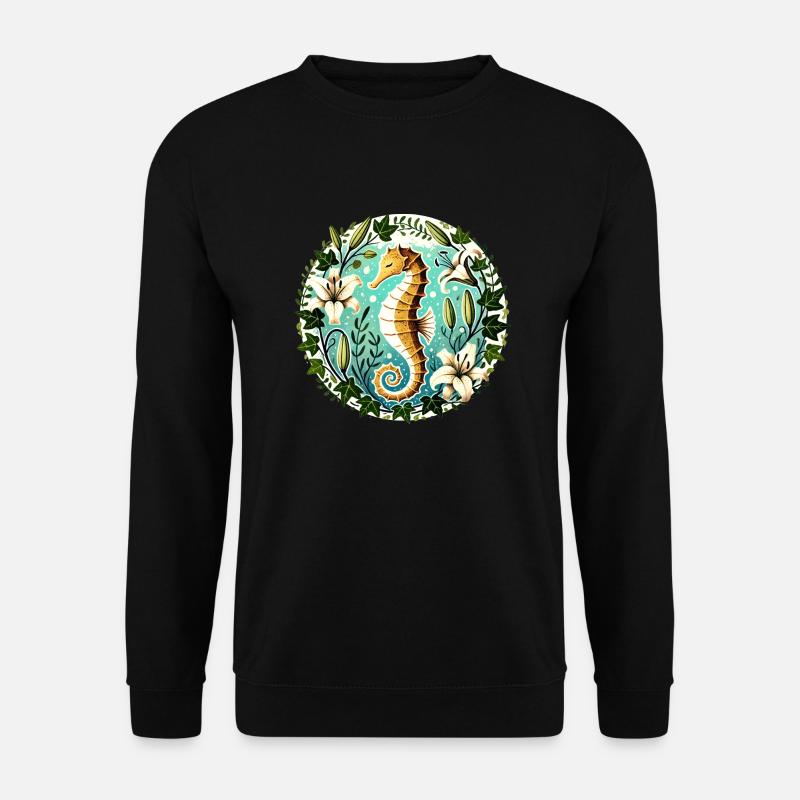 Seepferdchen - Unisex Pullover - Schwarz