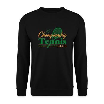 Tennis Club - Unisex Sweatshirt - black - Front - Alina (178cm) & Michal (187cm)