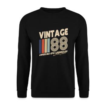 1988 - Unisex Sweatshirt - black - Front - Alina (178cm) & Michal (187cm)
