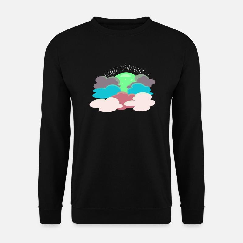 Sun behind the clouds - Unisex Sweatshirt - black