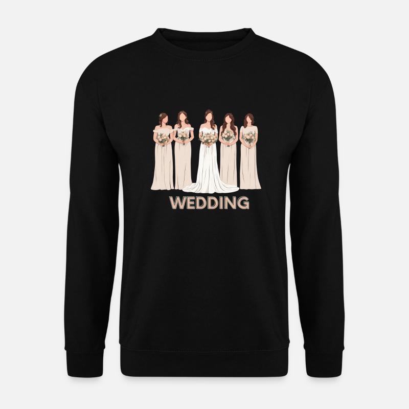 Wedding / Hochzeit - Unisex Pullover - Schwarz