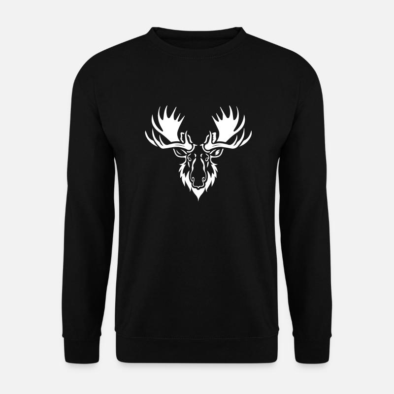 Elch - Unisex Pullover - Schwarz