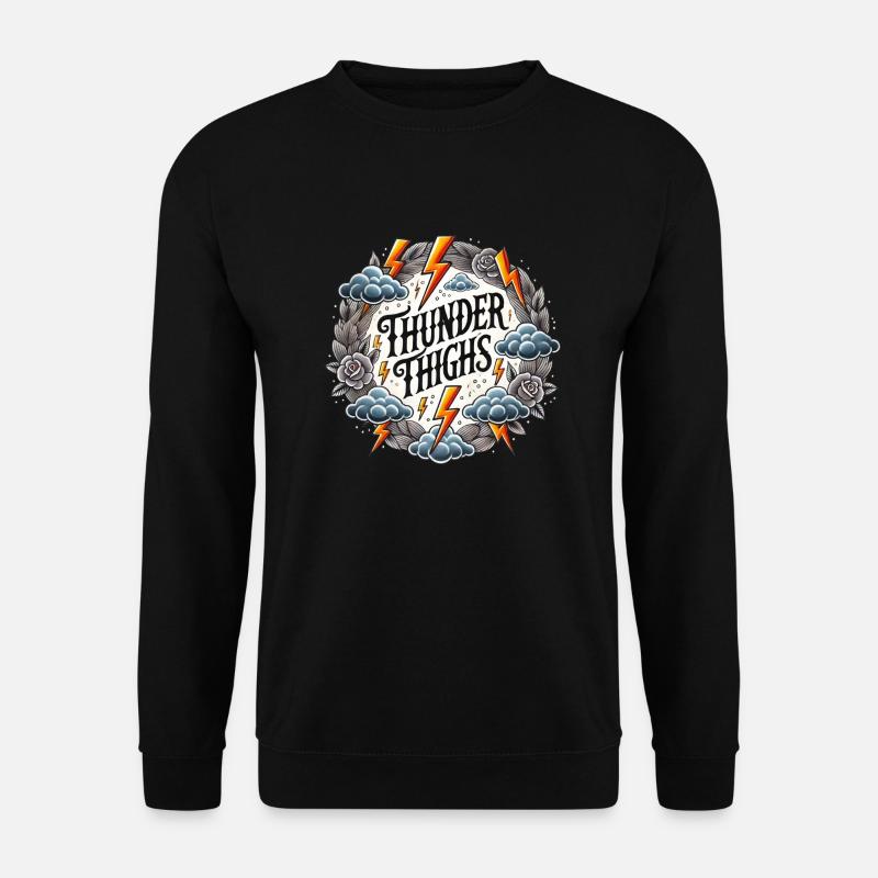 Thunder Thighs - Unisex Sweatshirt - black