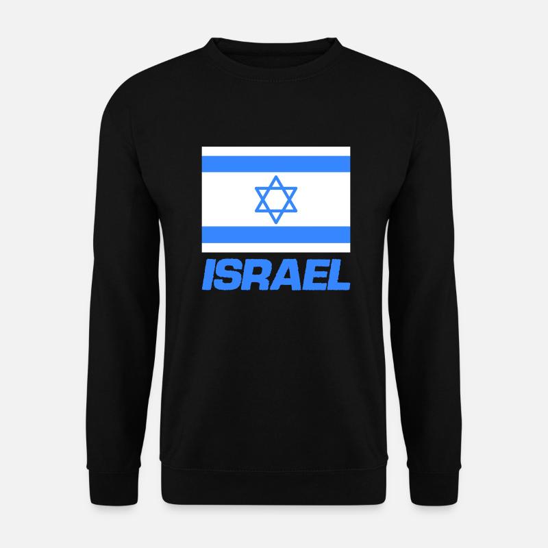 israel fahne - Unisex Pullover - Schwarz