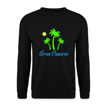 Gran Canaria - Unisex Sweatshirt - black - Front - Alina (178cm) & Michal (187cm)