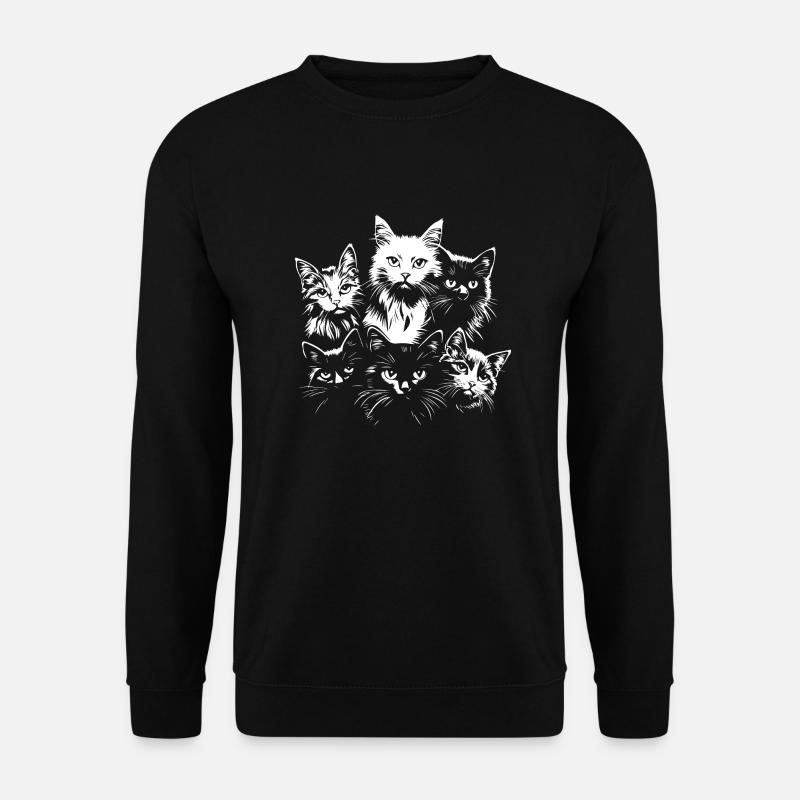 Cat Team - Unisex Sweatshirt - black