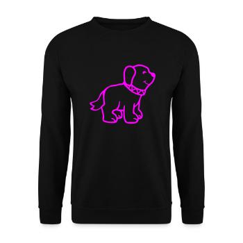 dog - Unisex Pullover - Schwarz - Vorne - Alina (178cm) & Michal (187cm)