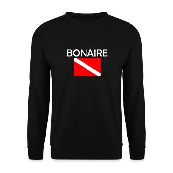 Drapeau de plongée Bonaire - Plongée sous-marine - Plongée sous-marine - Tauchen - Sweat-shirt Unisexe - noir - Devant - Alina (178cm) & Michal (187cm)