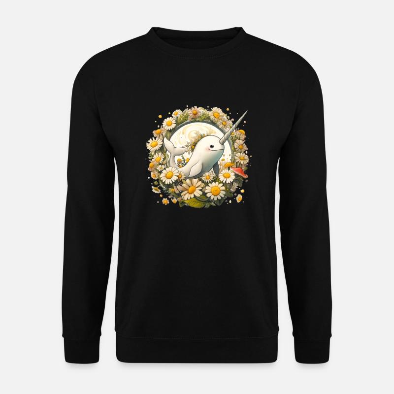 Narwal - Unisex Pullover - Schwarz
