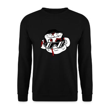 Triste DJ Zombie Horreur Halloween Chef de fête - Sweat-shirt Unisexe - noir - Devant - Alina (178cm) & Michal (187cm)