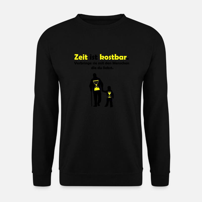Time is precious - Unisex Sweatshirt - black