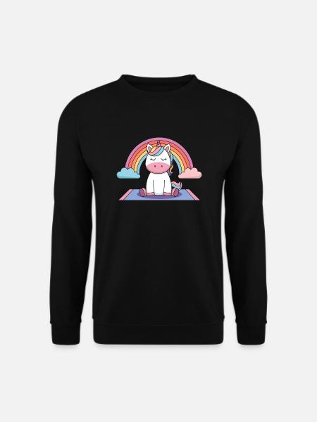 Yoga Unicorn - Unisex Sweatshirt - black