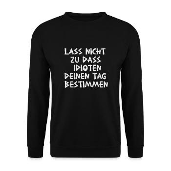 1710703193041 - Unisex Pullover - Schwarz - Vorne - Alina (178cm) & Michal (187cm)