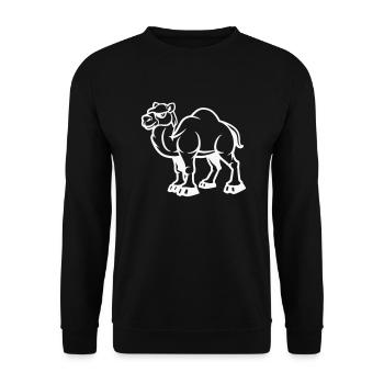 chameau - Sweat-shirt Unisexe - noir - Devant - Alina (178cm) & Michal (187cm)