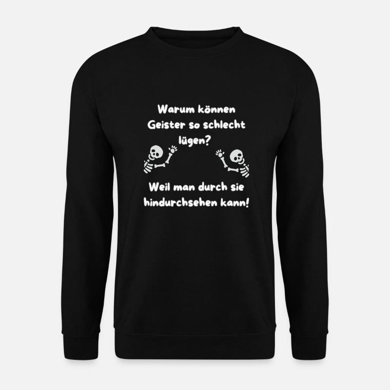"Flachwitz Parade Ghosts" - Unisex Sweatshirt - black
