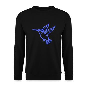 kolibri vogel - Unisex Pullover - Schwarz - Vorne - Alina (178cm) & Michal (187cm)